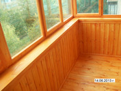 Внутреняя отделка балкона деревянной вагонкой