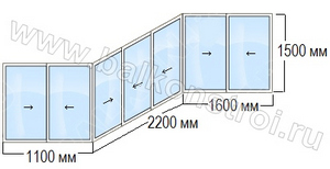 схема балкона п3